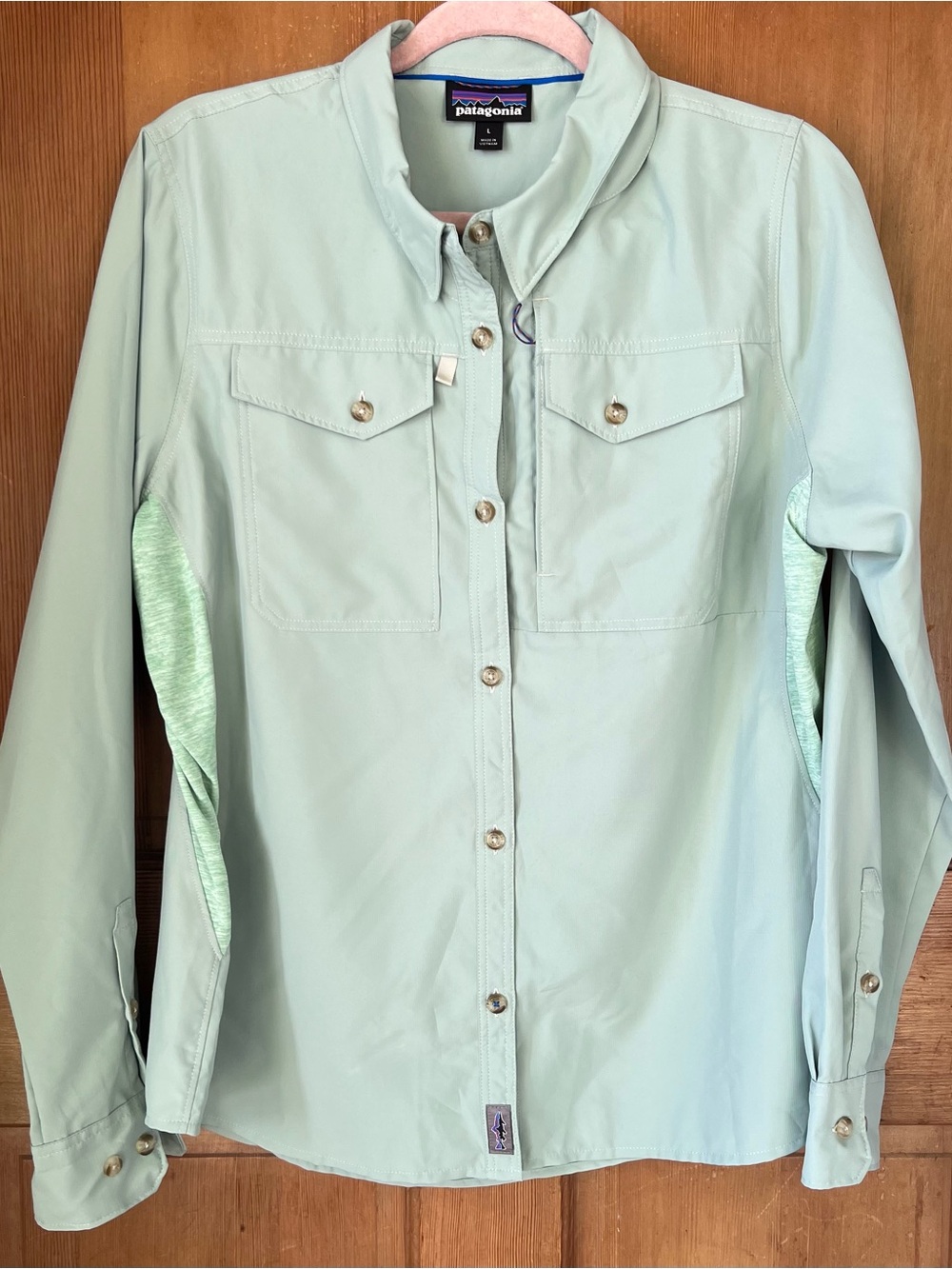 Patagonia Long-Sleeved Sol Patrol Button Front Shirt L